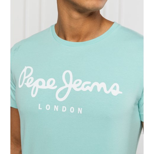 Pepe Jeans London T-shirt ORIGINAL STRETCH | Slim Fit XL wyprzedaż Gomez Fashion Store