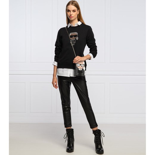 Karl Lagerfeld Bluza Ikonik Rhinestone | Regular Fit Karl Lagerfeld XS okazja Gomez Fashion Store