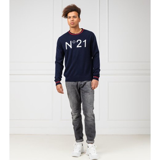 N21 Wełniany sweter | Regular Fit N21 54 wyprzedaż Gomez Fashion Store