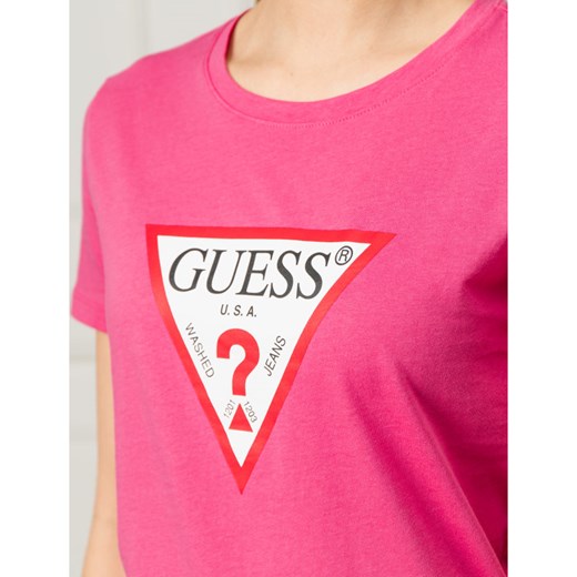 GUESS JEANS T-shirt BASIC TRIANGLE | Regular Fit XS Gomez Fashion Store okazja