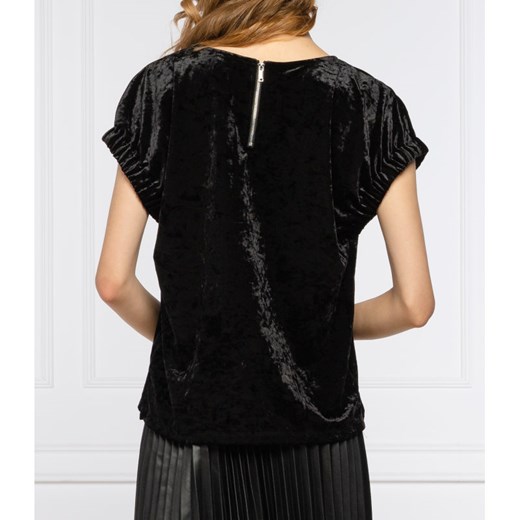 DKNY bluzka damska z okrągłym dekoltem z krótkim rękawem 