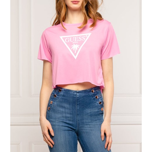 Guess T-shirt | Cropped Fit Guess S okazja Gomez Fashion Store