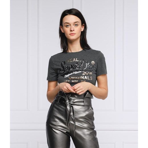 Superdry T-shirt SCRIPT | Slim Fit Superdry XS wyprzedaż Gomez Fashion Store