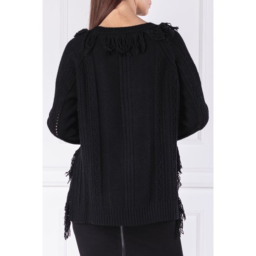 Twin-Set Wełniany sweter | Regular Fit | z dodatkiem kaszmiru XS wyprzedaż Gomez Fashion Store