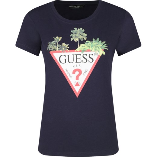 GUESS JEANS T-shirt PALMS TRIANGLE | Regular Fit M Gomez Fashion Store promocja
