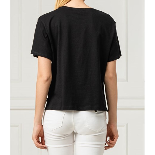 GUESS JEANS T-shirt SELFIE | Regular Fit L wyprzedaż Gomez Fashion Store