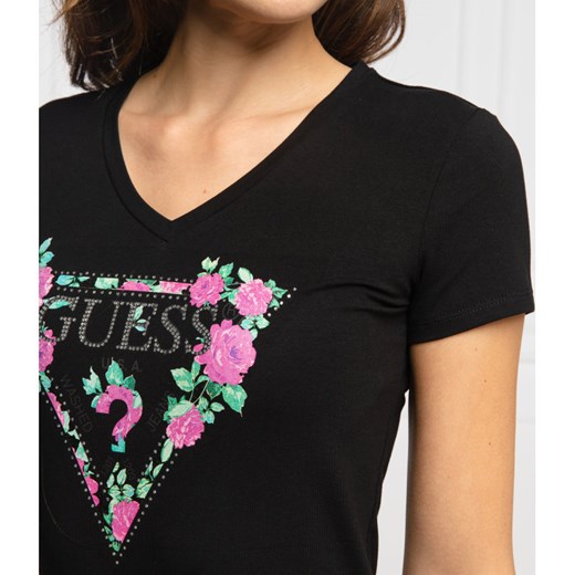 GUESS JEANS T-shirt BRITNEY | Slim Fit XS wyprzedaż Gomez Fashion Store