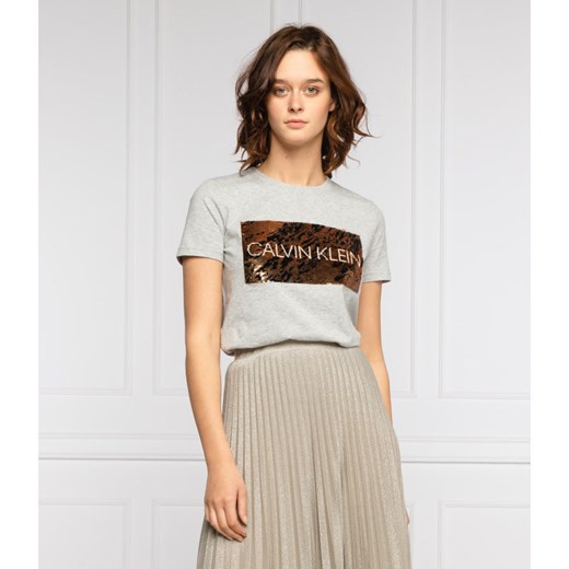 Bluzka damska szara Calvin Klein