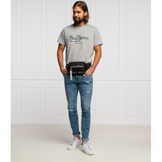 T-shirt męski Pepe Jeans w stylu młodzieżowym z krótkimi rękawami 