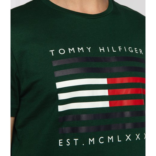 Wielokolorowy t-shirt męski Tommy Hilfiger młodzieżowy 