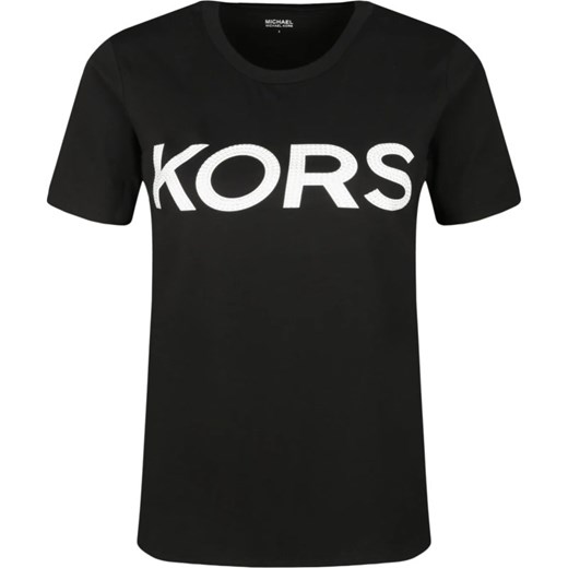 Michael Kors T-shirt Cheetah | Regular Fit Michael Kors XS wyprzedaż Gomez Fashion Store