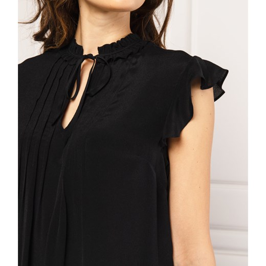 Twin-Set Bluzka | Regular Fit | z dodatkiem jedwabiu 40 promocja Gomez Fashion Store