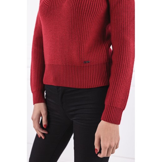 Emporio Armani Wełniany sweter | Regular Fit Emporio Armani 38 okazja Gomez Fashion Store