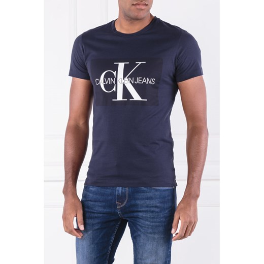 T-shirt męski Calvin Klein z krótkim rękawem na wiosnę 
