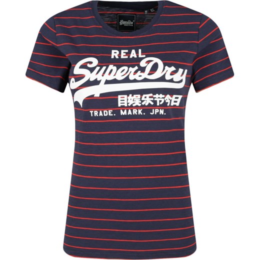 Superdry T-shirt VINTAGE LOGO STRIPE ENTRY | Regular Fit Superdry S wyprzedaż Gomez Fashion Store