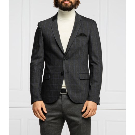 HUGO Wełniana marynarka Anfred204 | Extra slim fit 52 Gomez Fashion Store promocja