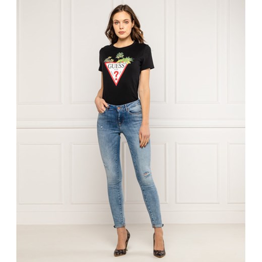GUESS JEANS T-shirt PALMS TRIANGLE | Regular Fit M okazyjna cena Gomez Fashion Store