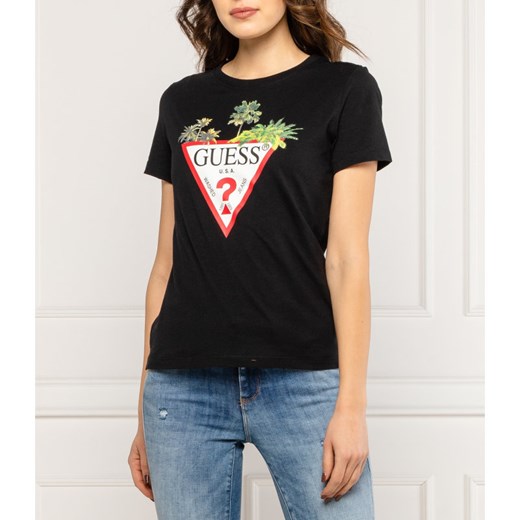 GUESS JEANS T-shirt PALMS TRIANGLE | Regular Fit XS Gomez Fashion Store okazyjna cena