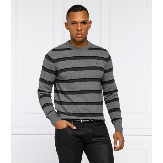 Calvin Klein Sweter 3-TONE | Regular Fit | z dodatkiem wełny Calvin Klein XL okazja Gomez Fashion Store