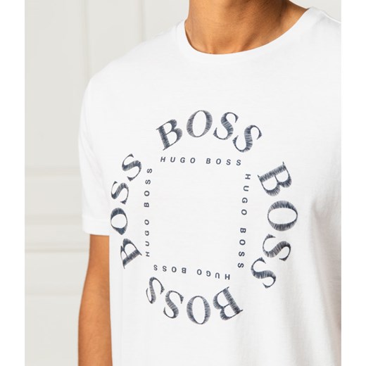 T-shirt męski BOSS HUGO wielokolorowy na wiosnę 