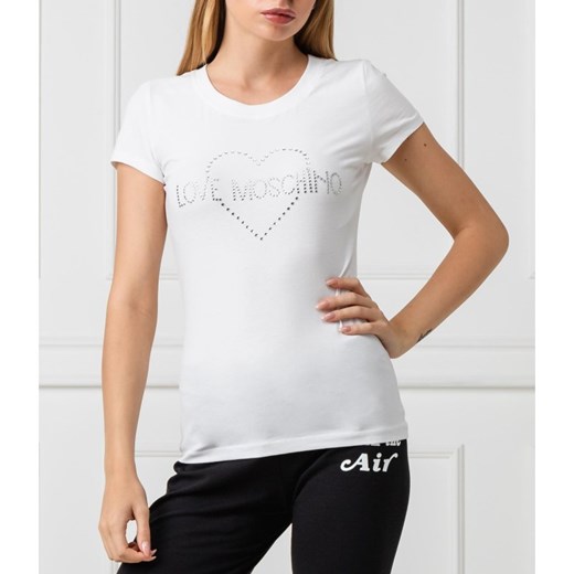 Love Moschino T-shirt | Slim Fit Love Moschino 40 wyprzedaż Gomez Fashion Store