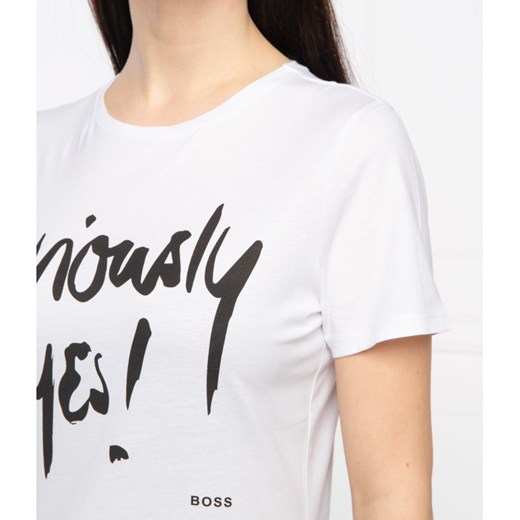 BOSS CASUAL T-shirt Teyessi | Regular Fit M Gomez Fashion Store promocja