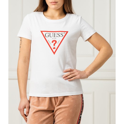 GUESS JEANS T-shirt BASIC TRIANGLE | Regular Fit M okazyjna cena Gomez Fashion Store