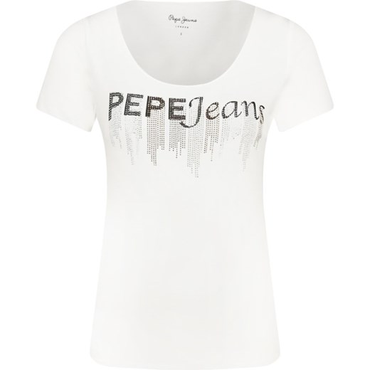 Pepe Jeans London T-shirt ABBEY | Slim Fit S wyprzedaż Gomez Fashion Store