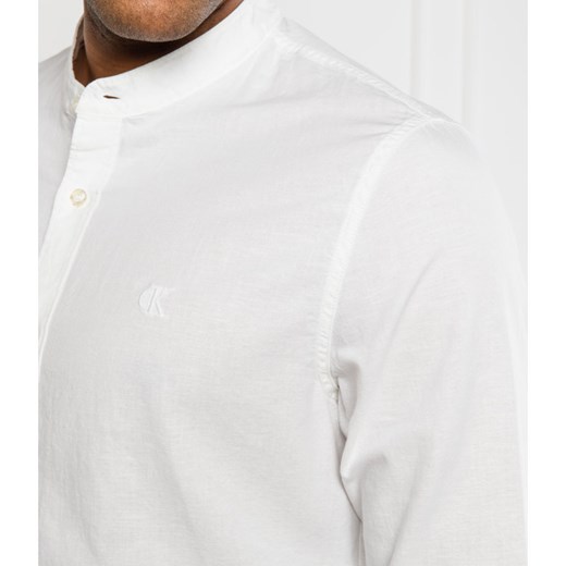 CALVIN KLEIN JEANS Koszula | Slim Fit | z dodatkiem lnu XL wyprzedaż Gomez Fashion Store