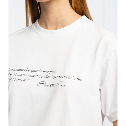 Elisabetta Franchi T-shirt | Oversize fit Elisabetta Franchi 36 wyprzedaż Gomez Fashion Store