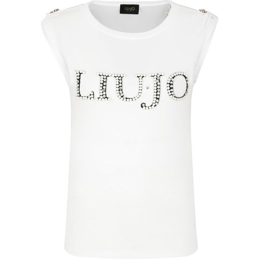 Liu Jo T-shirt | Regular Fit Liu Jo 40 wyprzedaż Gomez Fashion Store