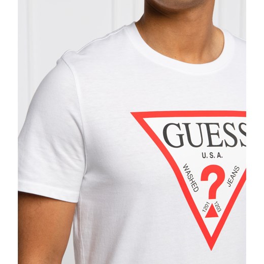 GUESS JEANS T-shirt ORIGINAL | Slim Fit S okazja Gomez Fashion Store