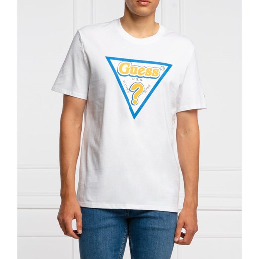 GUESS JEANS T-shirt STICKY | Extra slim fit S wyprzedaż Gomez Fashion Store