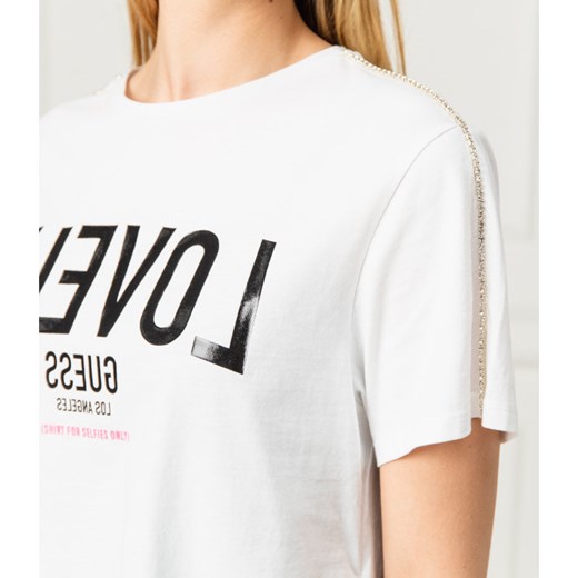 GUESS JEANS T-shirt SELFIE | Regular Fit M okazja Gomez Fashion Store