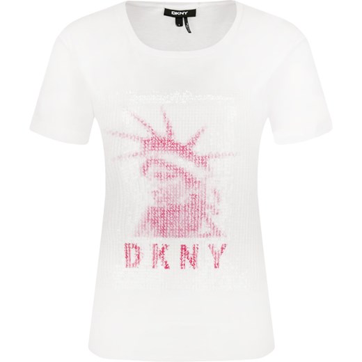 DKNY T-shirt LADY LIBERTY | Regular Fit L okazja Gomez Fashion Store