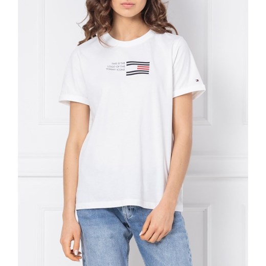 Tommy Hilfiger T-shirt ESSENTIAL FLAG | Regular Fit Tommy Hilfiger M promocyjna cena Gomez Fashion Store