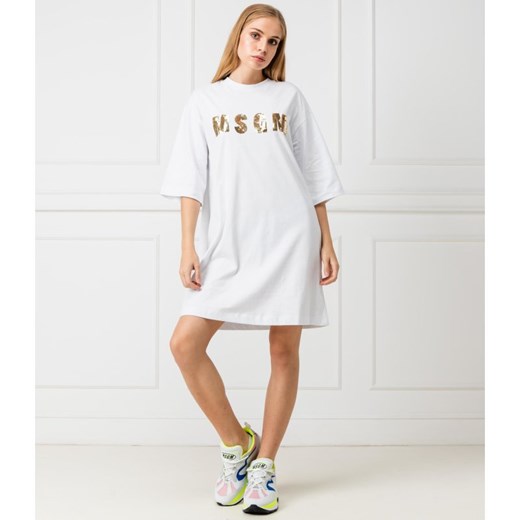 MSGM Sukienka | Oversize fit 38 wyprzedaż Gomez Fashion Store