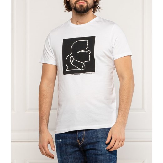 Karl Lagerfeld T-shirt | Regular Fit Karl Lagerfeld XXL okazyjna cena Gomez Fashion Store