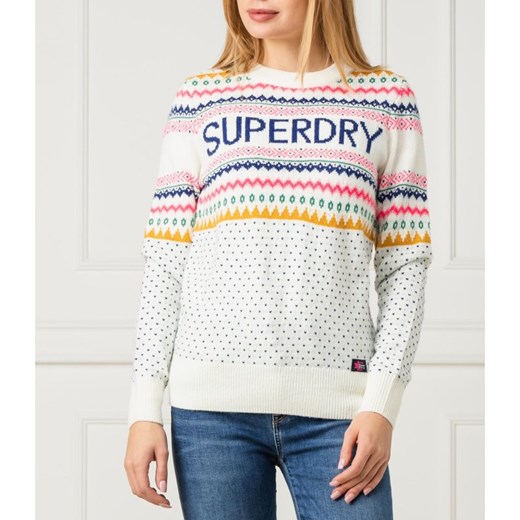 Superdry Sweter OSLO FAIRISLE | Regular Fit Superdry XS wyprzedaż Gomez Fashion Store