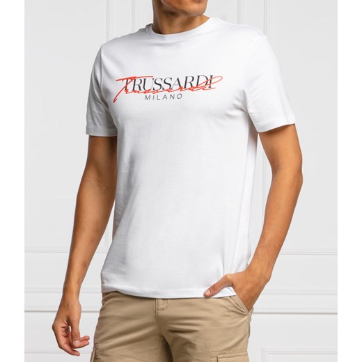 T-shirt męski Trussardi z krótkimi rękawami 