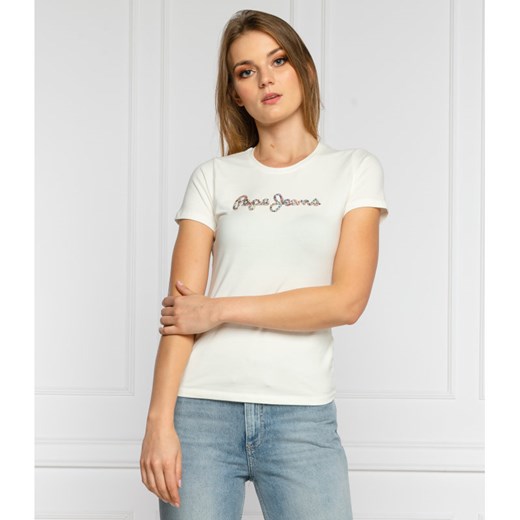 Pepe Jeans London T-shirt DORITA | Slim Fit M okazyjna cena Gomez Fashion Store
