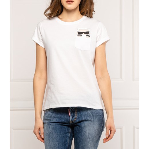 Karl Lagerfeld T-shirt Ikonik | Regular Fit Karl Lagerfeld M okazja Gomez Fashion Store