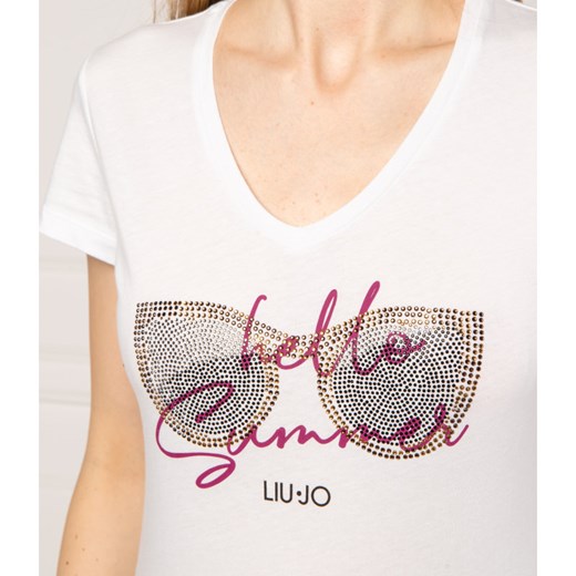 Liu Jo T-shirt moda | Regular Fit Liu Jo M okazyjna cena Gomez Fashion Store