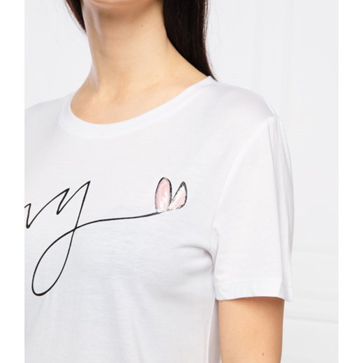 DKNY T-shirt cursive | Regular Fit XS Gomez Fashion Store okazja