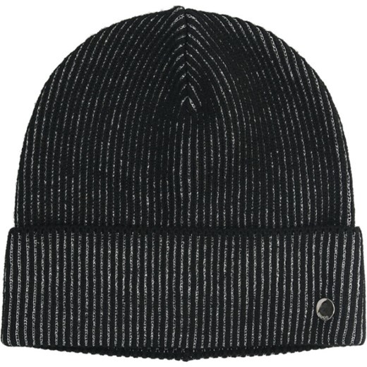 HUGO Wełniany szal + czapka Xmas 564_Set Uniwersalny Gomez Fashion Store