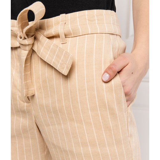 Marella Lniane spodnie CARBON | Regular Fit Marella 36 Gomez Fashion Store wyprzedaż