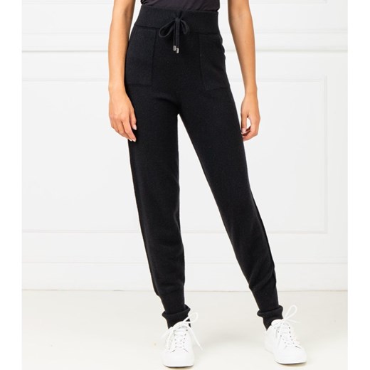 Twin-Set Wełniane spodnie jogger | Relaxed fit | z dodatkiem kaszmiru L wyprzedaż Gomez Fashion Store
