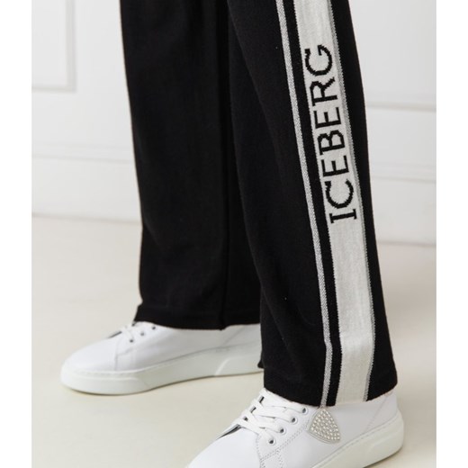Iceberg Spodnie dresowe | Regular Fit Iceberg M okazja Gomez Fashion Store