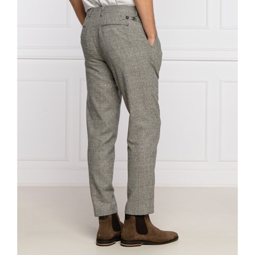 Tommy Tailored Spodnie CHECK | Slim Fit | z dodatkiem wełny Tommy Tailored 54 wyprzedaż Gomez Fashion Store
