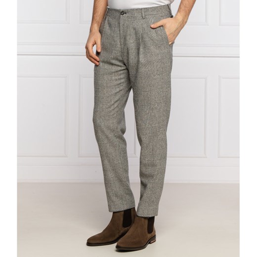Tommy Tailored Spodnie CHECK | Slim Fit | z dodatkiem wełny Tommy Tailored 50 promocyjna cena Gomez Fashion Store